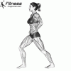 Lunging Straight Leg Calf Stretch Workout Planner