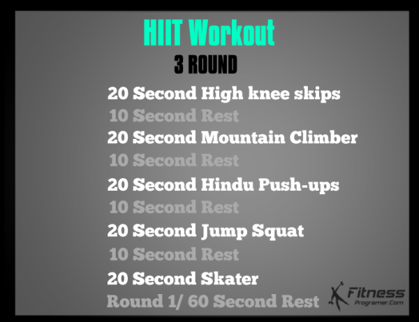 HIIT workout