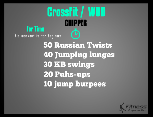 Simple crossfit workout sale