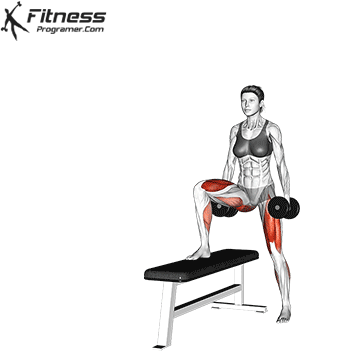Dumbbell Lateral Step Up