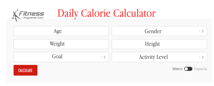 Daily Calorie Calculator For Weight Loss And Weight Gain