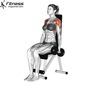 Seated Dumbbell Front Raise