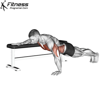 One Arm Push Ups With Support
