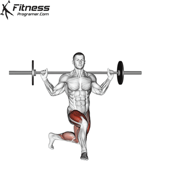 Barbell Curtsey Lunge
