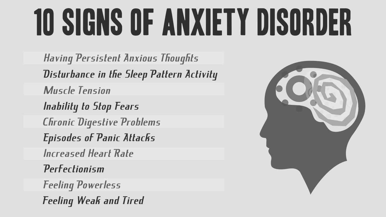 10 Signs You May Have An Anxiety Disorder