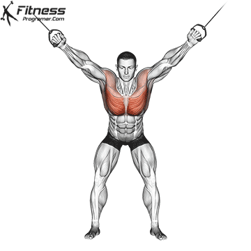 High cable corrosver for chest workout routine