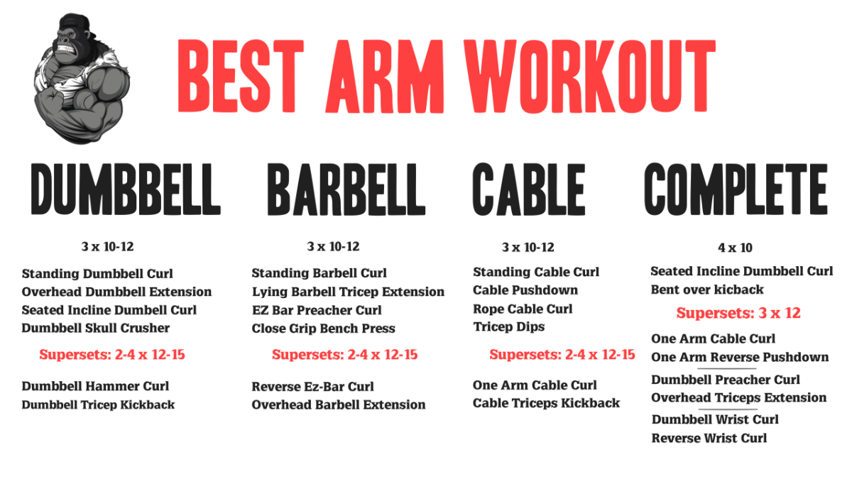 Full Arm Workout - 12 exercises to make your arms Big and perfect 