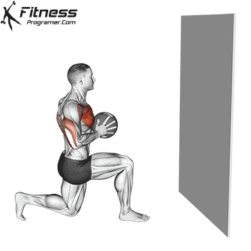101 Compound Exercises: Maximize Your Gym Time 177 Medicine Ball Half Kneeling Chest Push