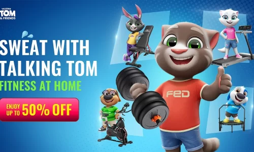 FED Fitness and Talking Tom Team Up to Make Home Workouts a Family Affair