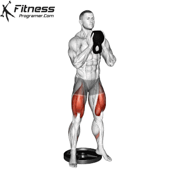 Heel-Elevated Goblet Squat