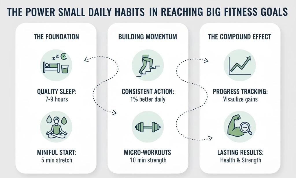 The Power of Small Daily Habits in Reaching Big Fitness Goals
