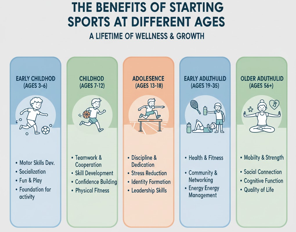 The Benefits of Starting Sports at Different Ages: A Comprehensive Guide Backed by Research