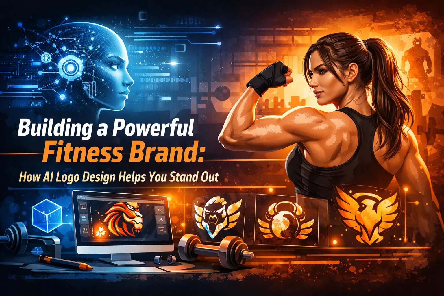 Building a Powerful Fitness Brand: How AI Logo Design Helps You Stand Out