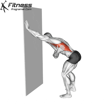 Unilateral Lat Stretch on the Wall