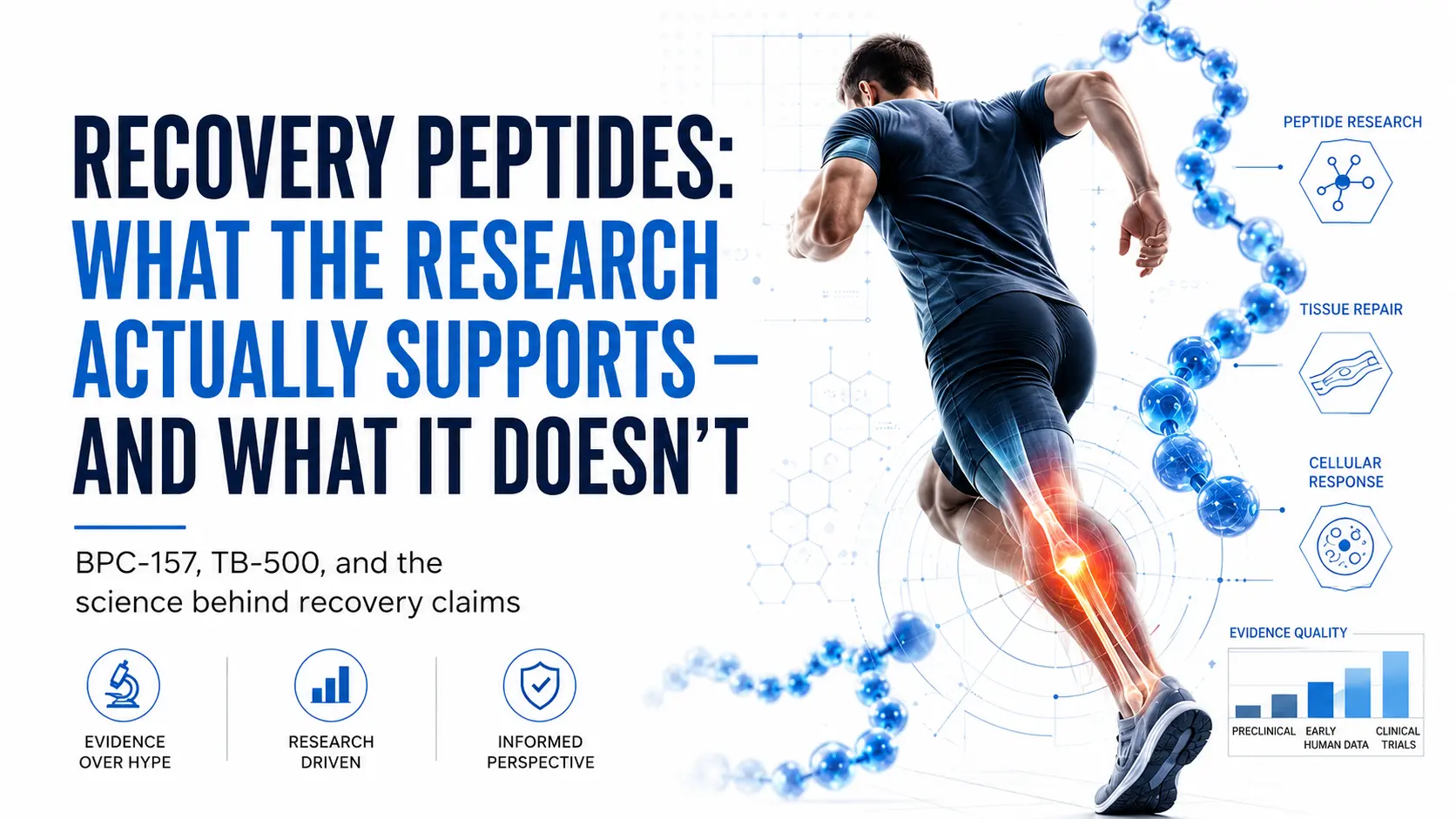 Recovery Peptides: What the Research Actually Supports — and What It Doesn’t